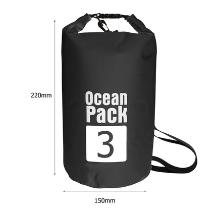 Waterproof Dry Bags for Swimming, Kayaking, Rafting, and Trekking - Available in 2L, 3L, 5L, 10L, and 15L Sizes