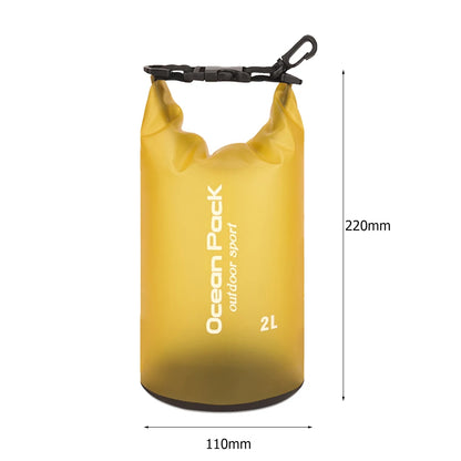 Waterproof Dry Bags for Swimming, Kayaking, Rafting, and Trekking - Available in 2L, 3L, 5L, 10L, and 15L Sizes