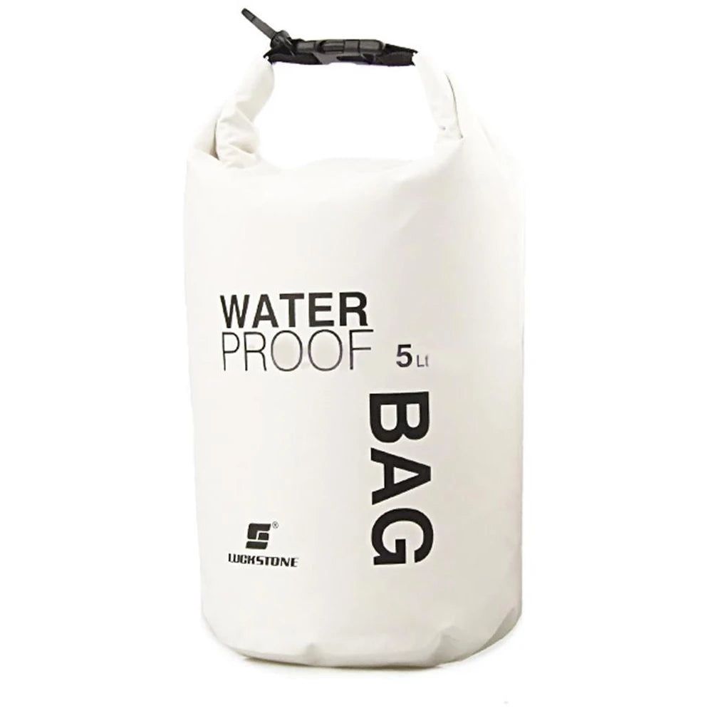 Waterproof Dry Bags for Swimming, Kayaking, Rafting, and Trekking - Available in 2L, 3L, 5L, 10L, and 15L Sizes