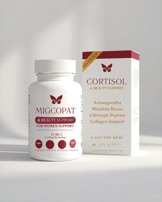 MIGCOPAT 17-in-1 Cortisol Support for Women | Ashwagandha, Magnesium & Collagen | Stress, Sleep & Beauty — 120 Capsules