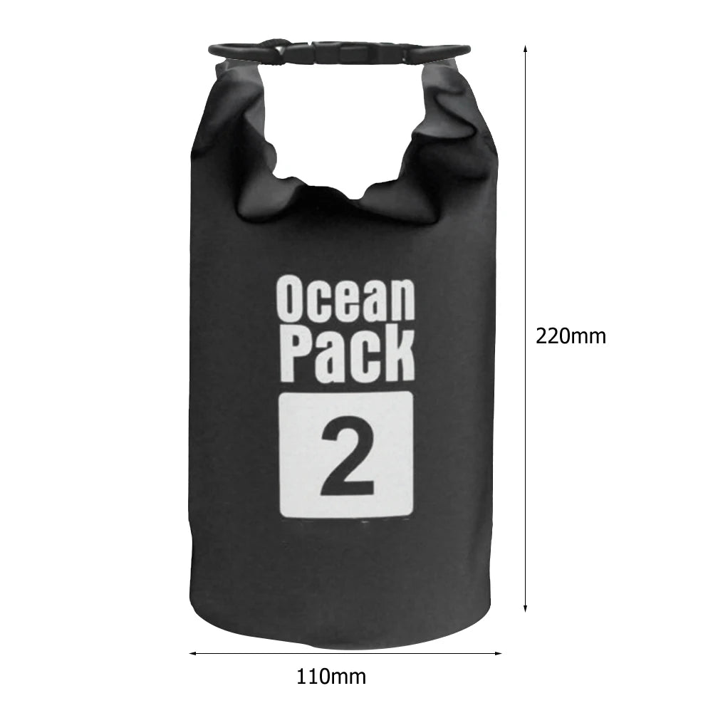 Waterproof Dry Bags for Swimming, Kayaking, Rafting, and Trekking - Available in 2L, 3L, 5L, 10L, and 15L Sizes