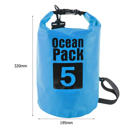 Waterproof Dry Bags for Swimming, Kayaking, Rafting, and Trekking - Available in 2L, 3L, 5L, 10L, and 15L Sizes