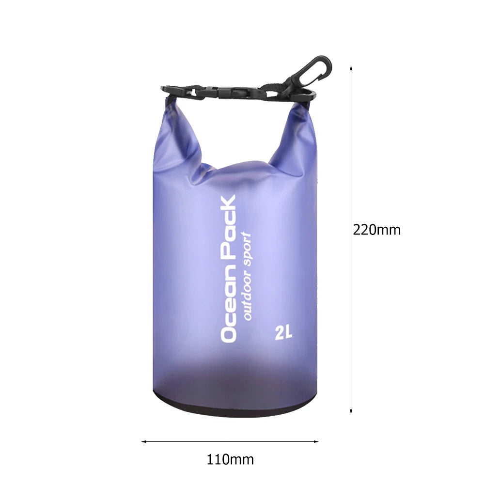 Waterproof Dry Bags for Swimming, Kayaking, Rafting, and Trekking - Available in 2L, 3L, 5L, 10L, and 15L Sizes