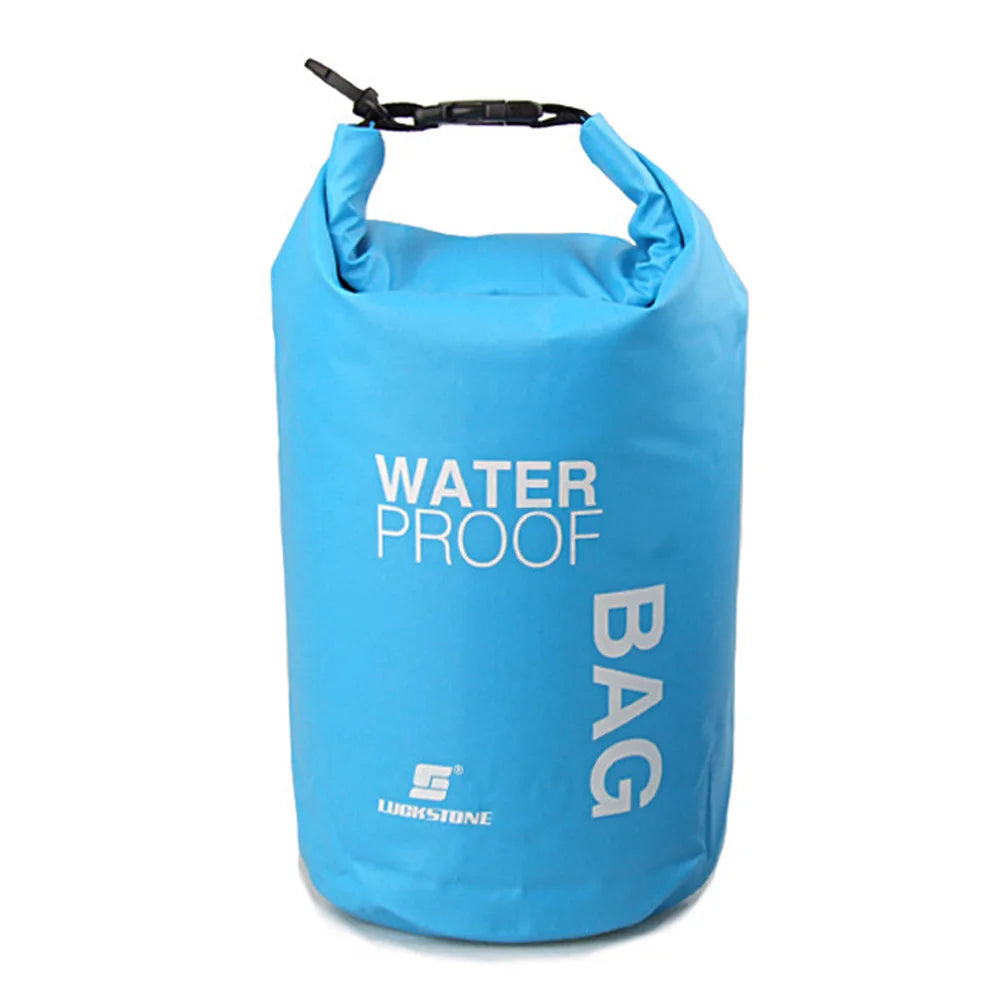 Waterproof Dry Bags for Swimming, Kayaking, Rafting, and Trekking - Available in 2L, 3L, 5L, 10L, and 15L Sizes