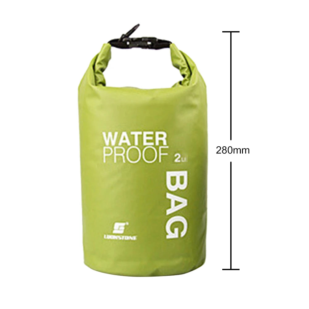 Waterproof Dry Bags for Swimming, Kayaking, Rafting, and Trekking - Available in 2L, 3L, 5L, 10L, and 15L Sizes