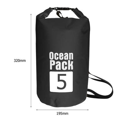 Waterproof Dry Bags for Swimming, Kayaking, Rafting, and Trekking - Available in 2L, 3L, 5L, 10L, and 15L Sizes