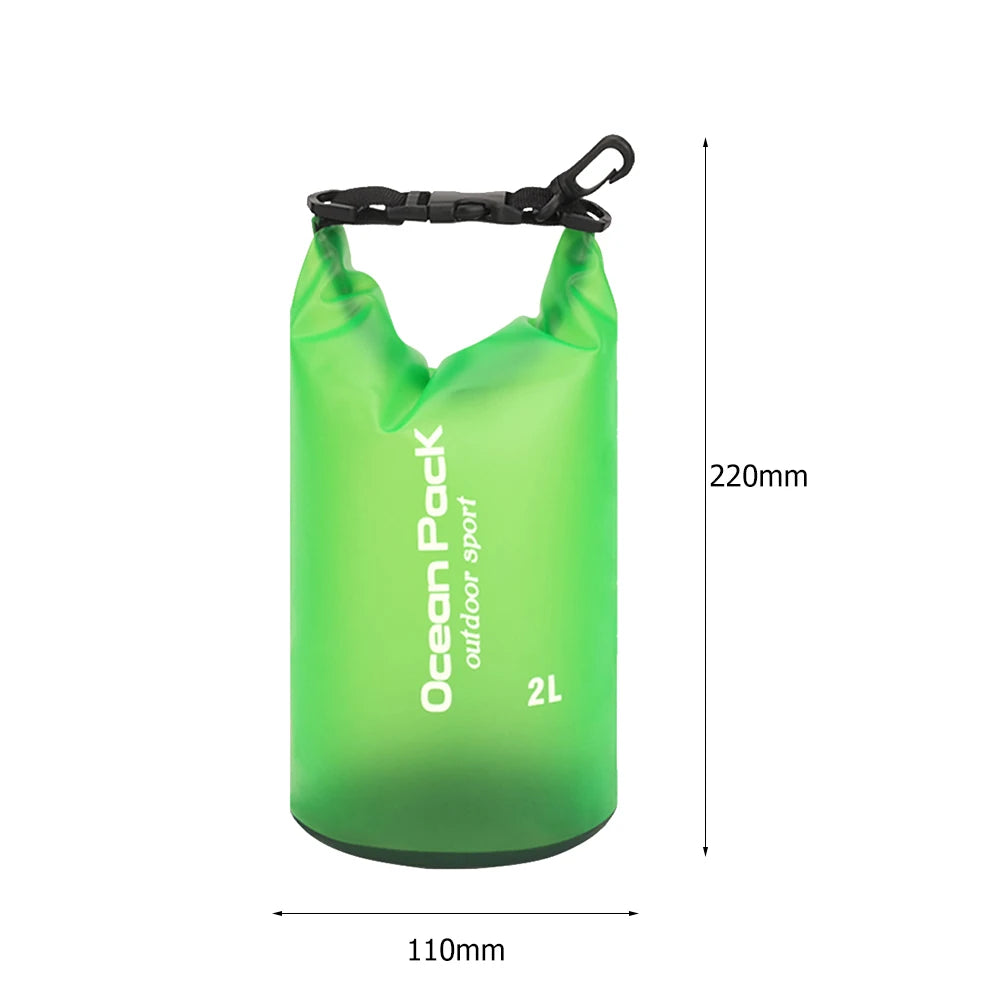 Waterproof Dry Bags for Swimming, Kayaking, Rafting, and Trekking - Available in 2L, 3L, 5L, 10L, and 15L Sizes