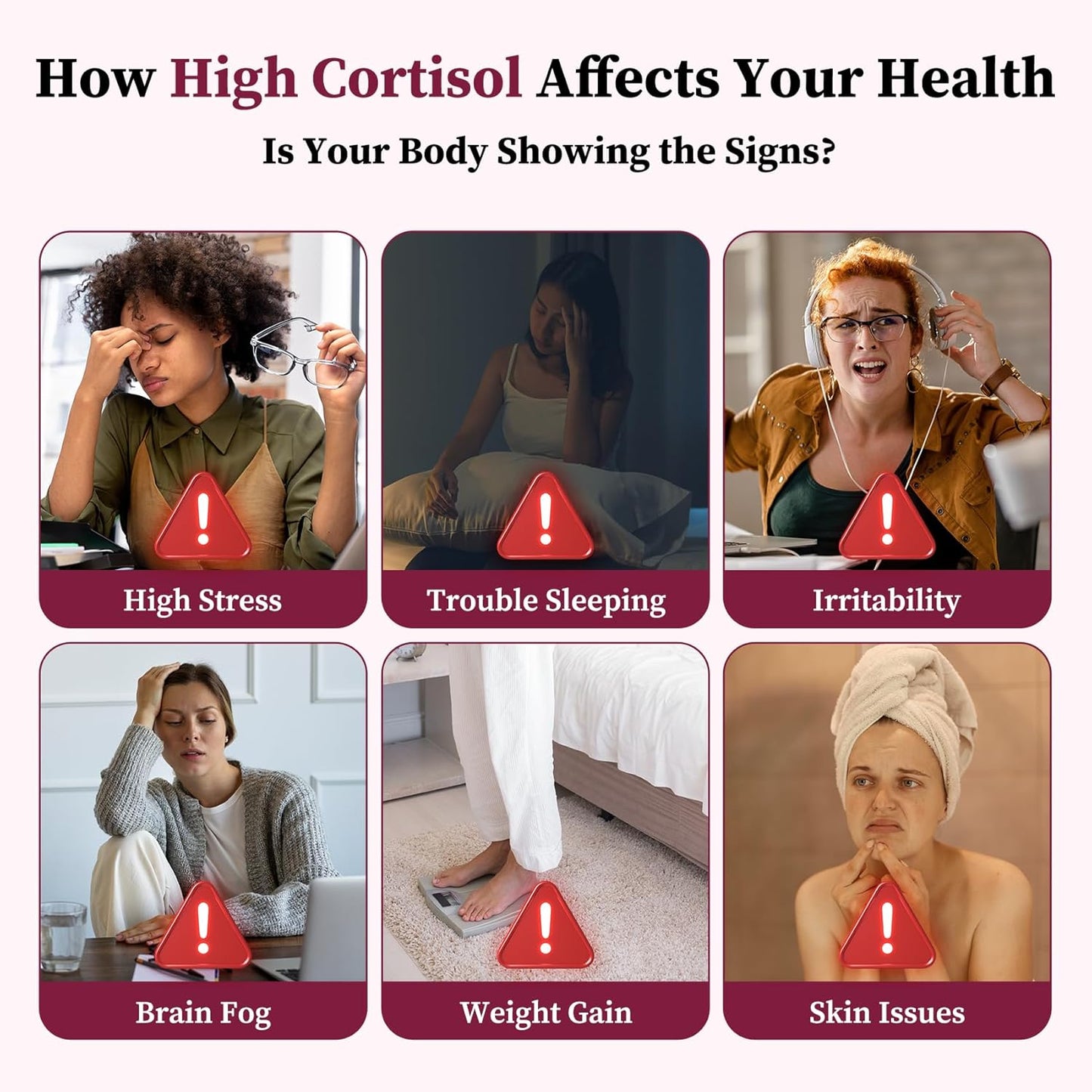 17-In-1 Cortisol Supplements for Women, 8322Mg with Collagen, Magnesium Glycinate, Ashwagandha, L-Theanine for Relaxation, Stress and Sleep Support, Cortisol Reducer for Women- 120 Capsules