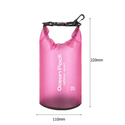 Waterproof Dry Bags for Swimming, Kayaking, Rafting, and Trekking - Available in 2L, 3L, 5L, 10L, and 15L Sizes
